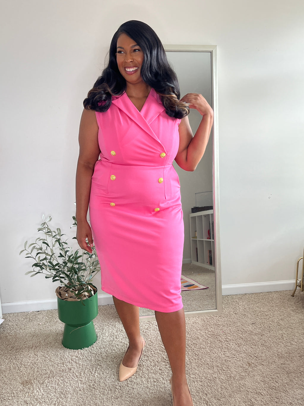 Sleeveless Blazer Dress