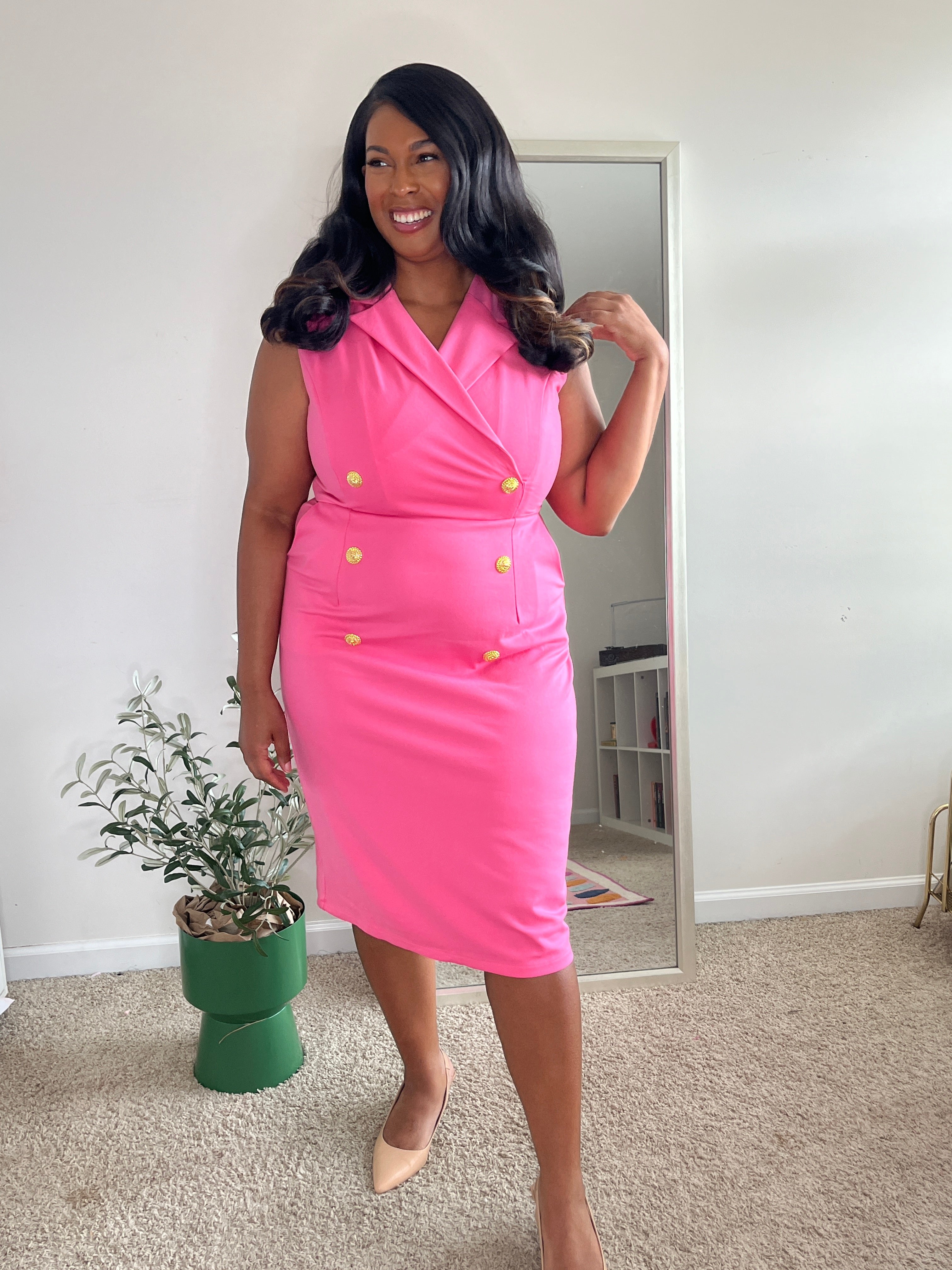 Sleeveless Blazer Dress