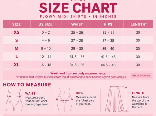 Hot Pink Button Midi Skirt