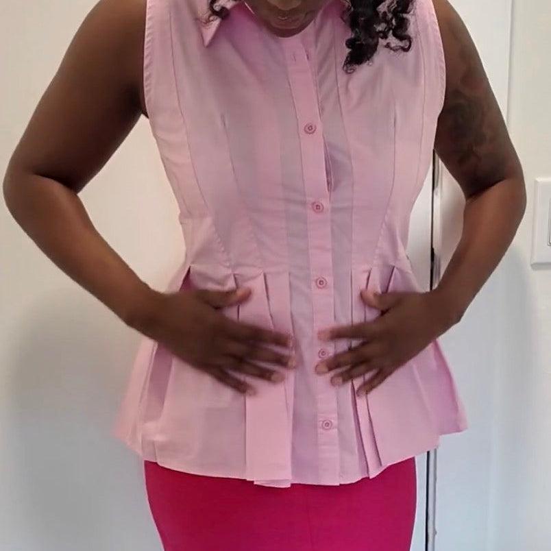 Flare peplum top