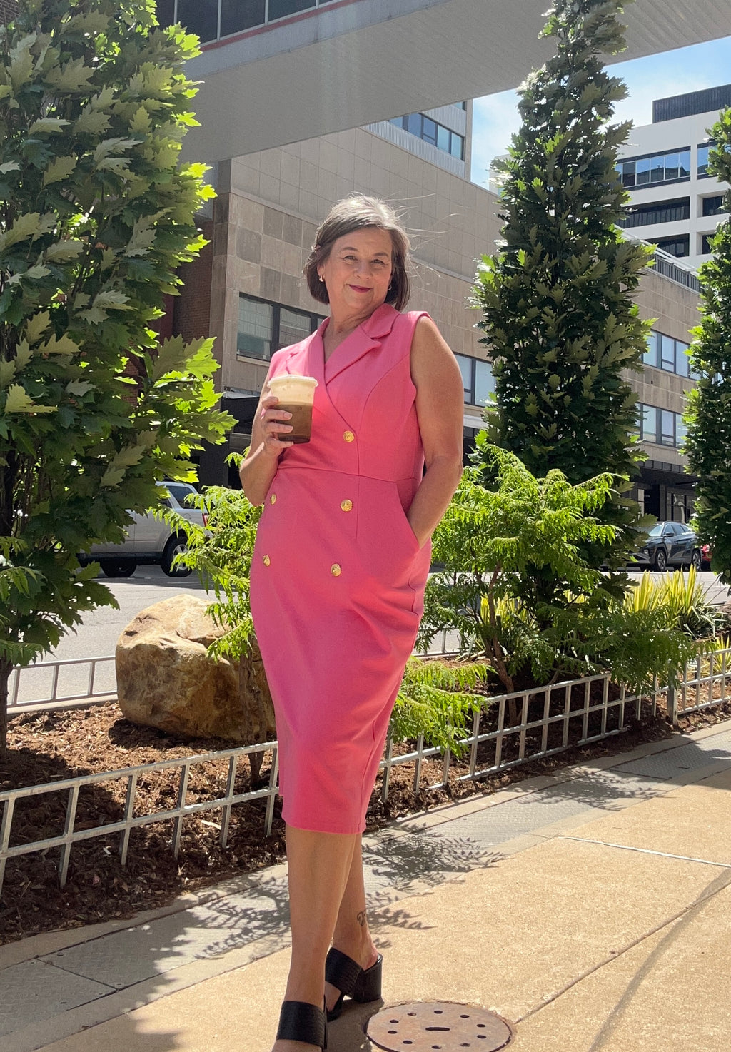 Sleeveless Blazer Dress