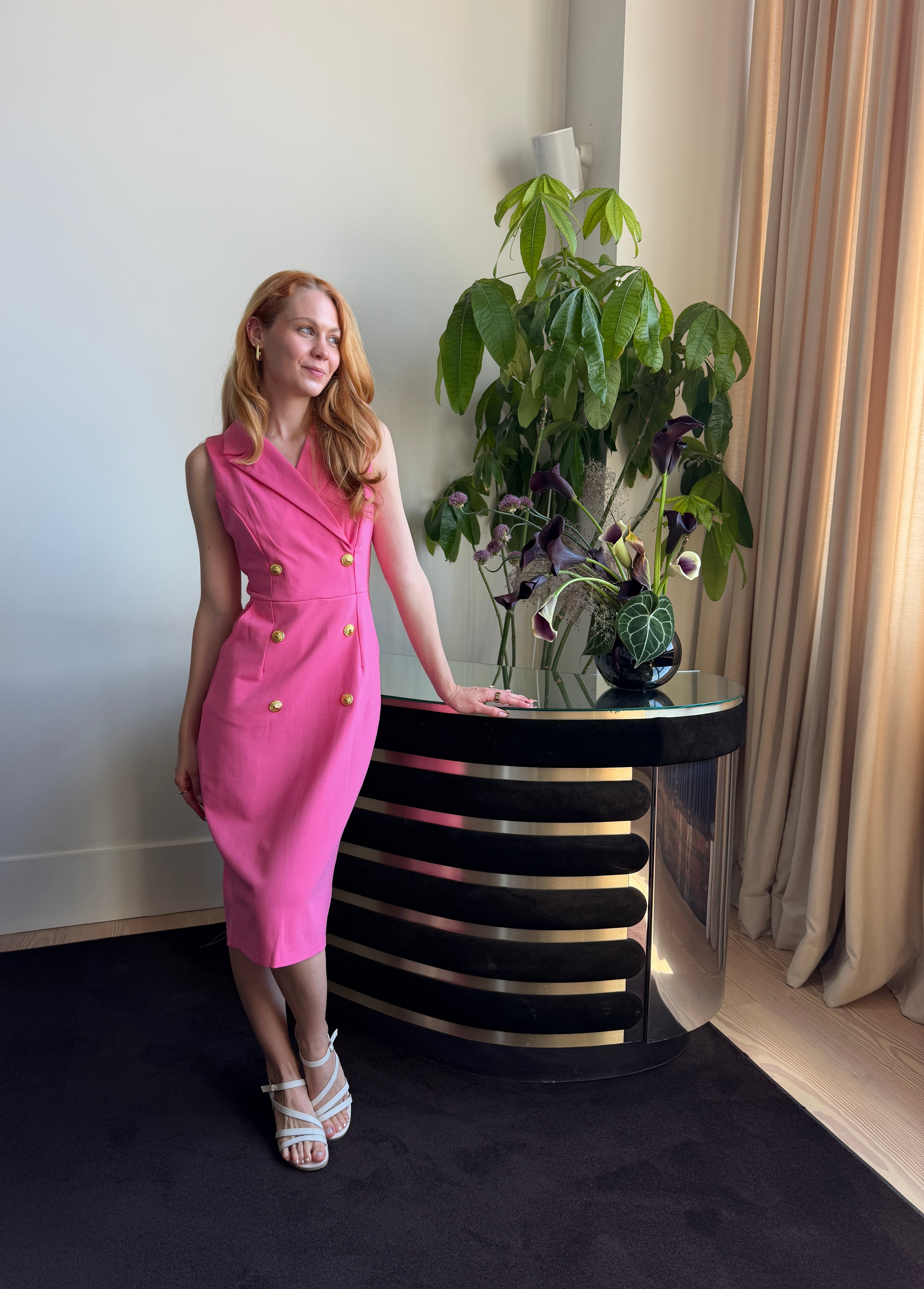 Sleeveless Blazer Dress