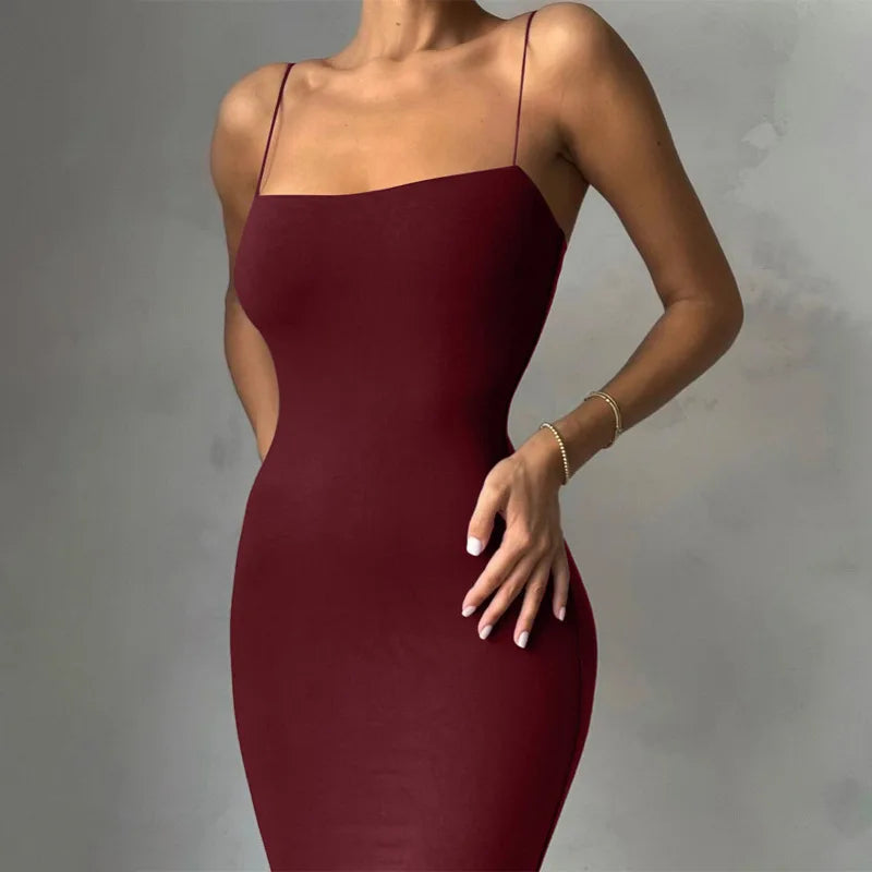 After Hours Dress – Strappy Back Maxi